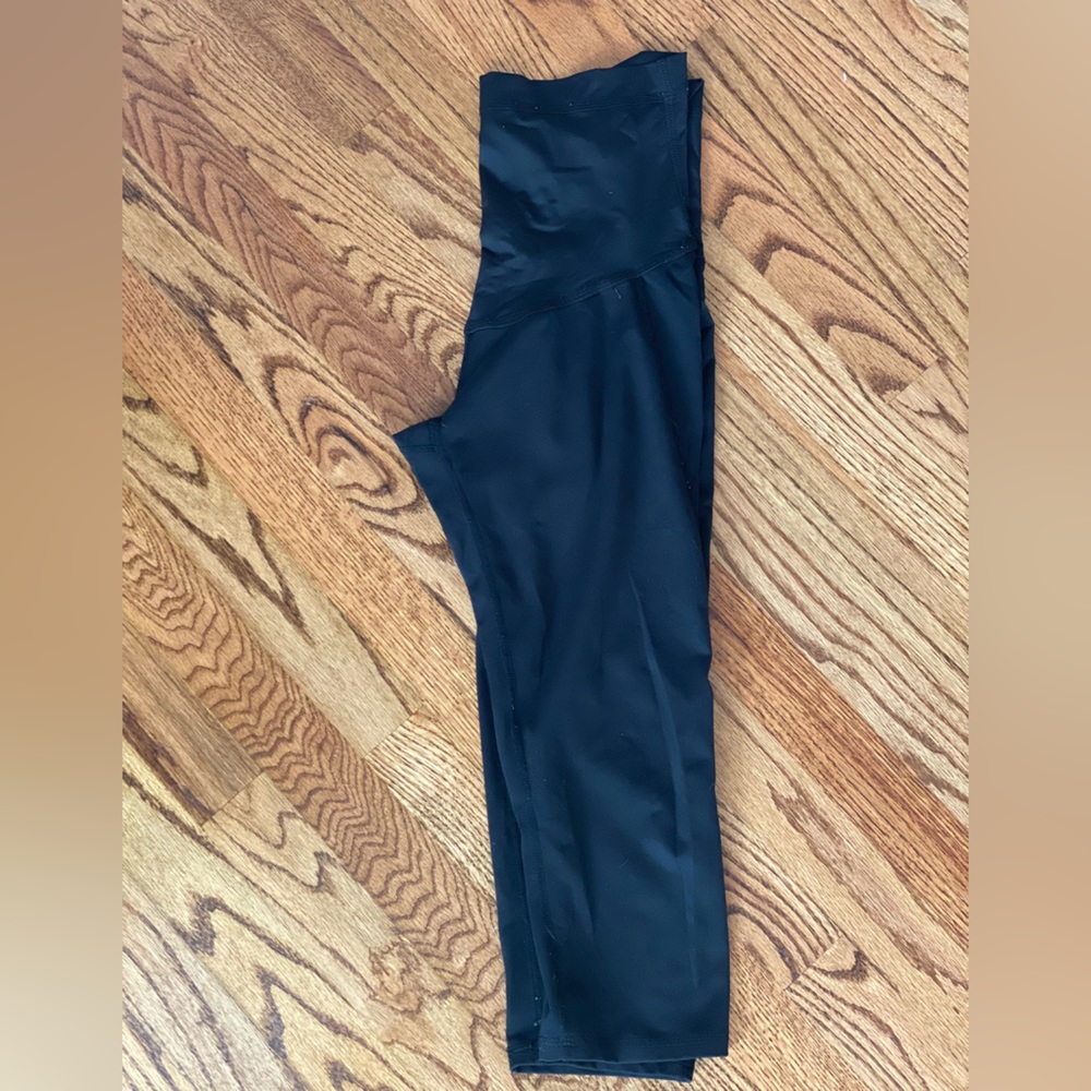 Pinkblush Black Cropped Maternity Workout Pants